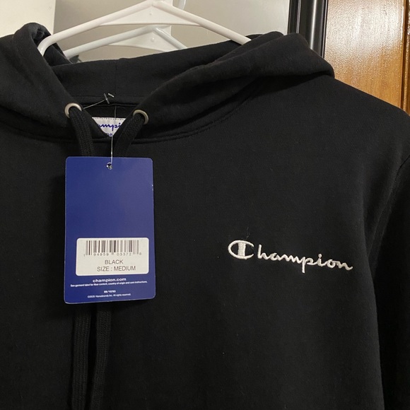 NEW Champion Heritage Hoodie (Black) - Picture 3 of 9
